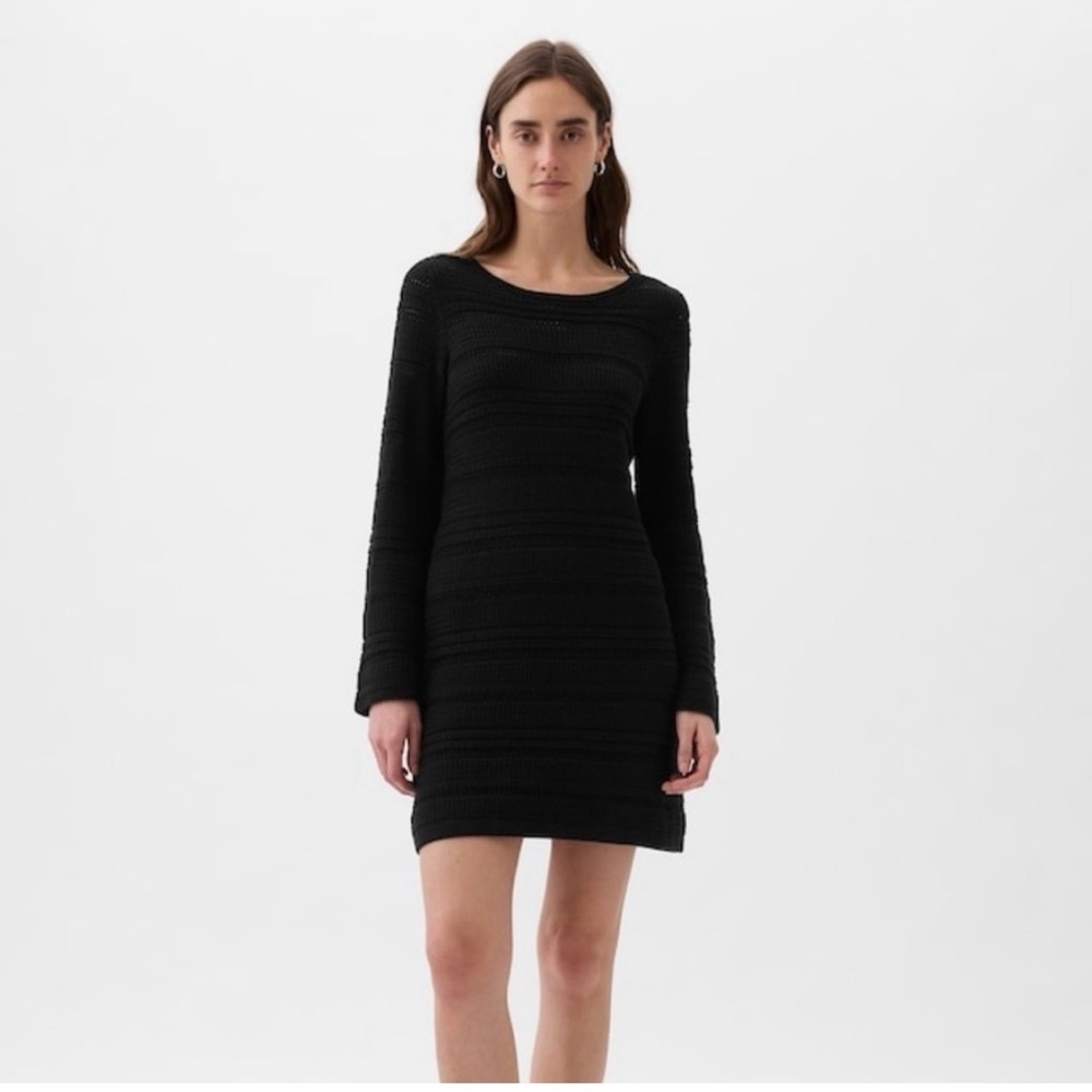 Gap Cotton Crochet Mini Dress